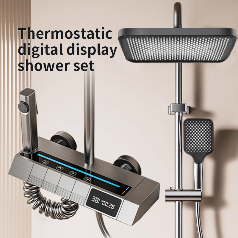 Home And Bathroom - Constant temperature digital piano shower head