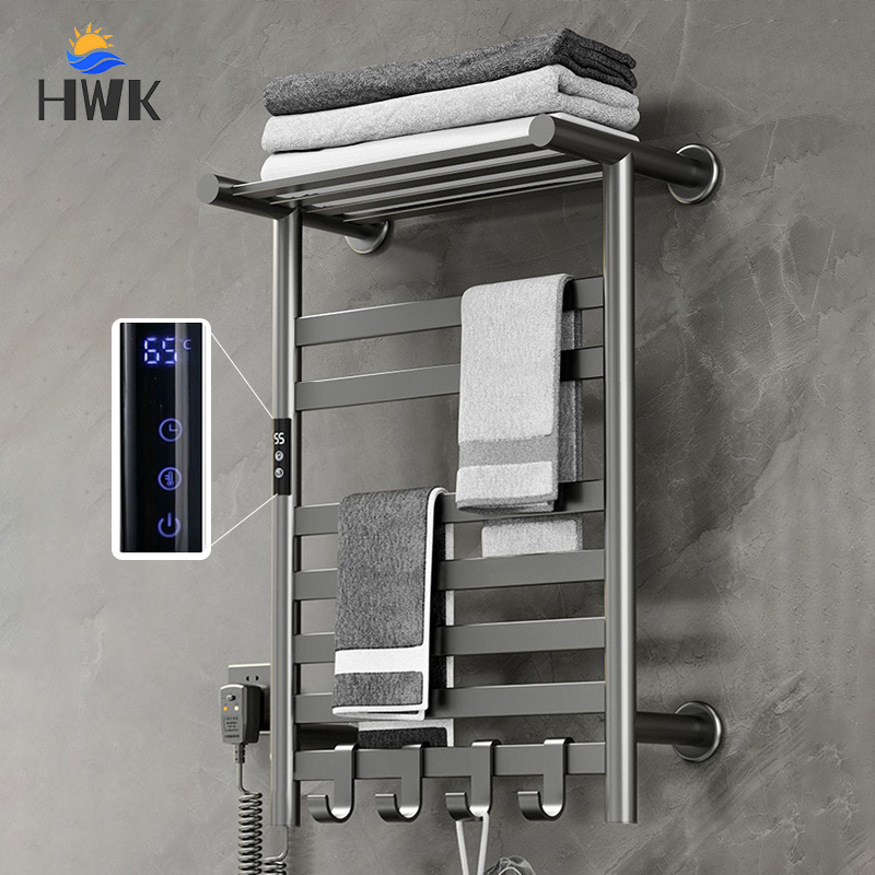 Towel Warmer Electric - Black/White/Gray Towel Dryer.Digital Display Electric Towel