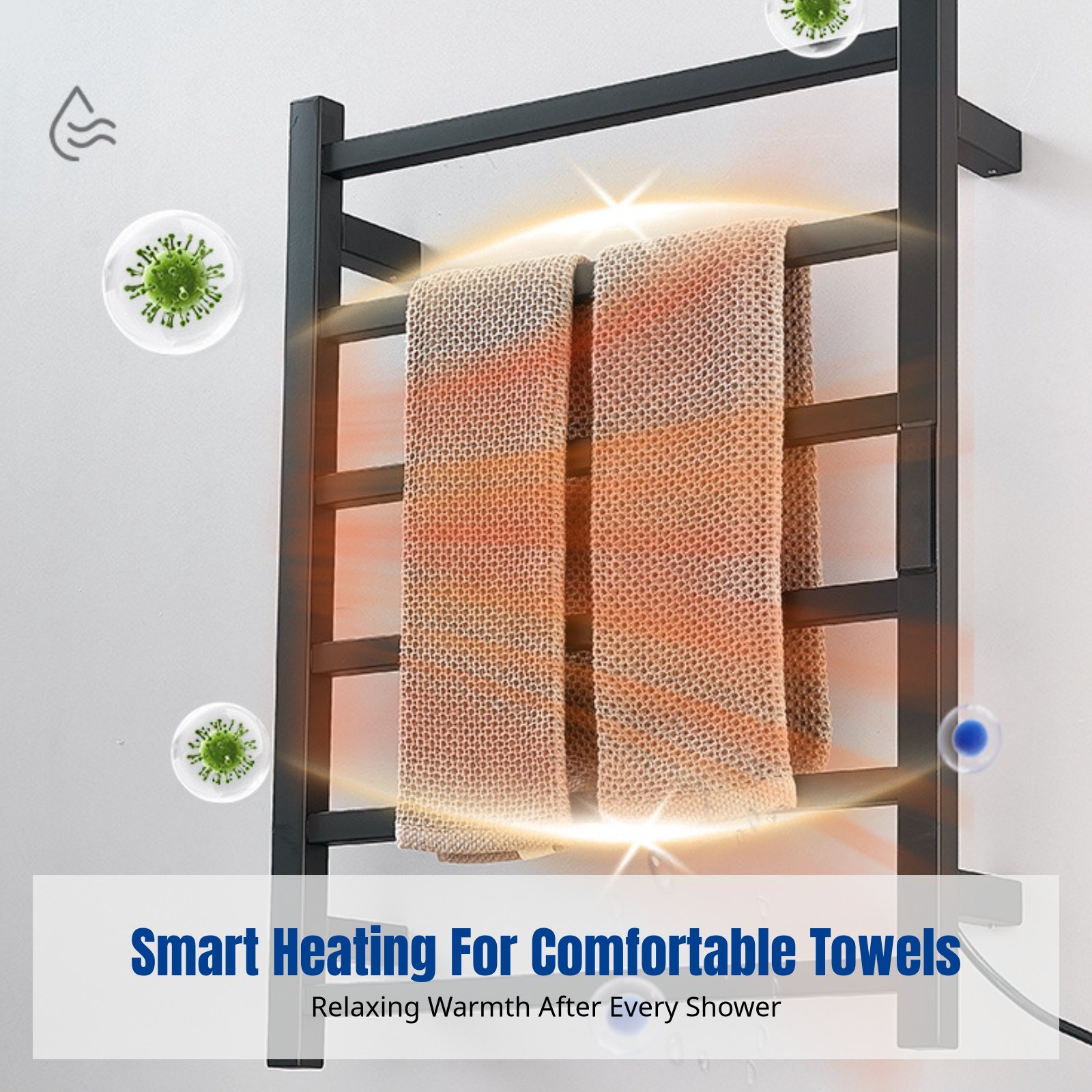 Towel Warmer Electric - Smart Electric Towel Rack, Heated Towel