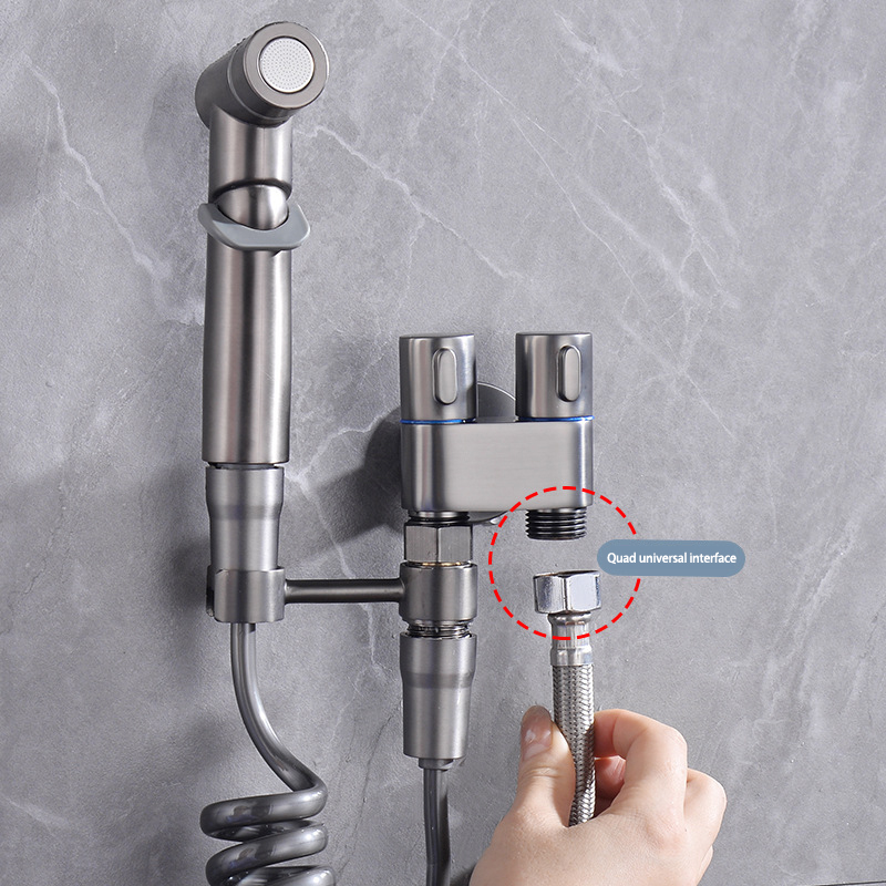 Home Bathroom Cleaning Kit - Toilet Cleaning Bidet Toilet Sprayer Set