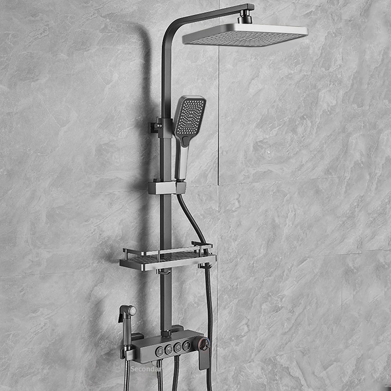 Home And Bathroom - Stainless Steel Shower Set Anti Calc