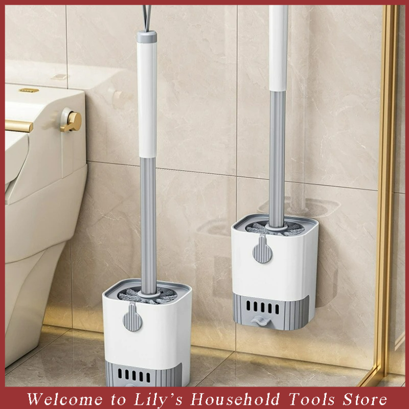 Home Bathroom Cleaning Kit - 1 Set Toilet Brush With Holder