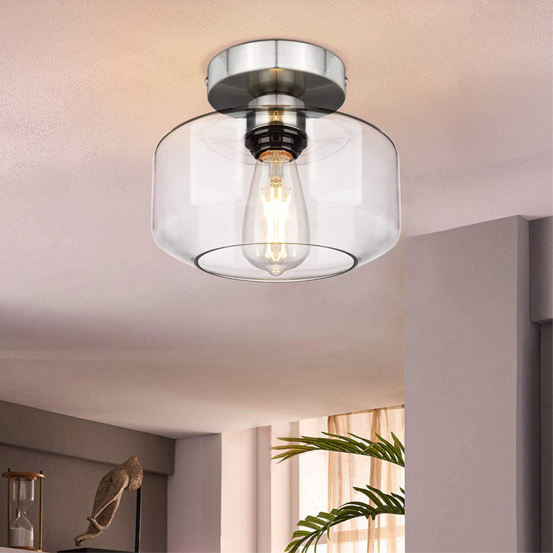 Home Bathroom Design Simple - Nordic Modern Simple Glass Ceiling Lights