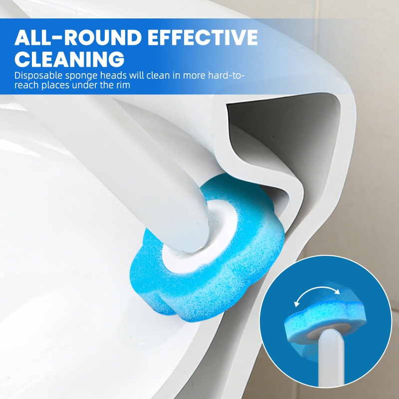 Toilet Brush With Disposable R - đánh giá và giá Home Bathroom Cleaning Kit