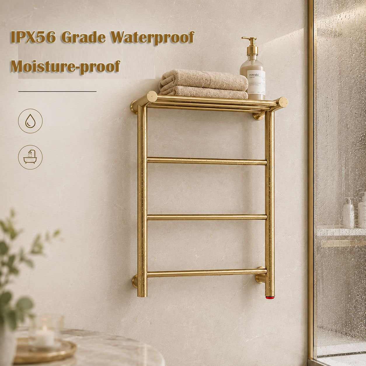 2026 New Gold Wall-Mounted Ele - đánh giá và giá Towel Warmer Electric