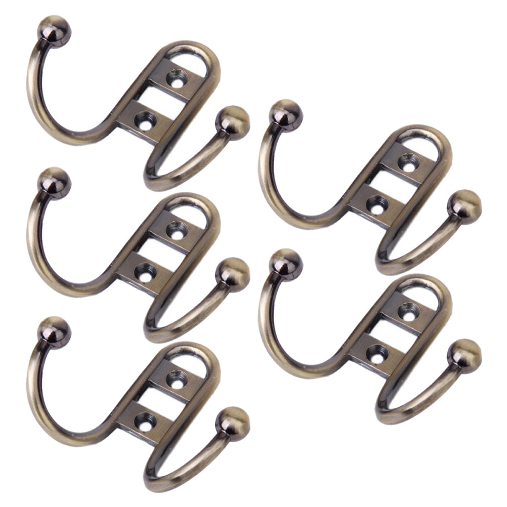 5Pcs Double Hook Wall Mount Ho - đánh giá và giá Home Bathroom Design Simple