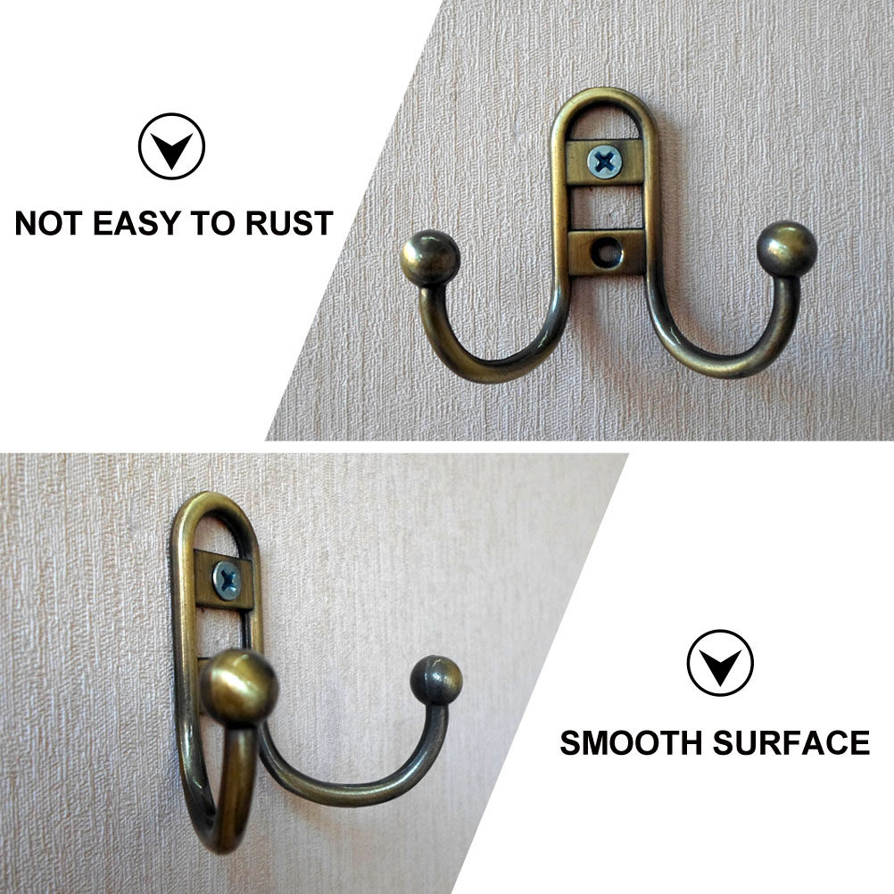 5Pcs Double Hook Wall Mount Ho - đánh giá và giá Home Bathroom Design Simple