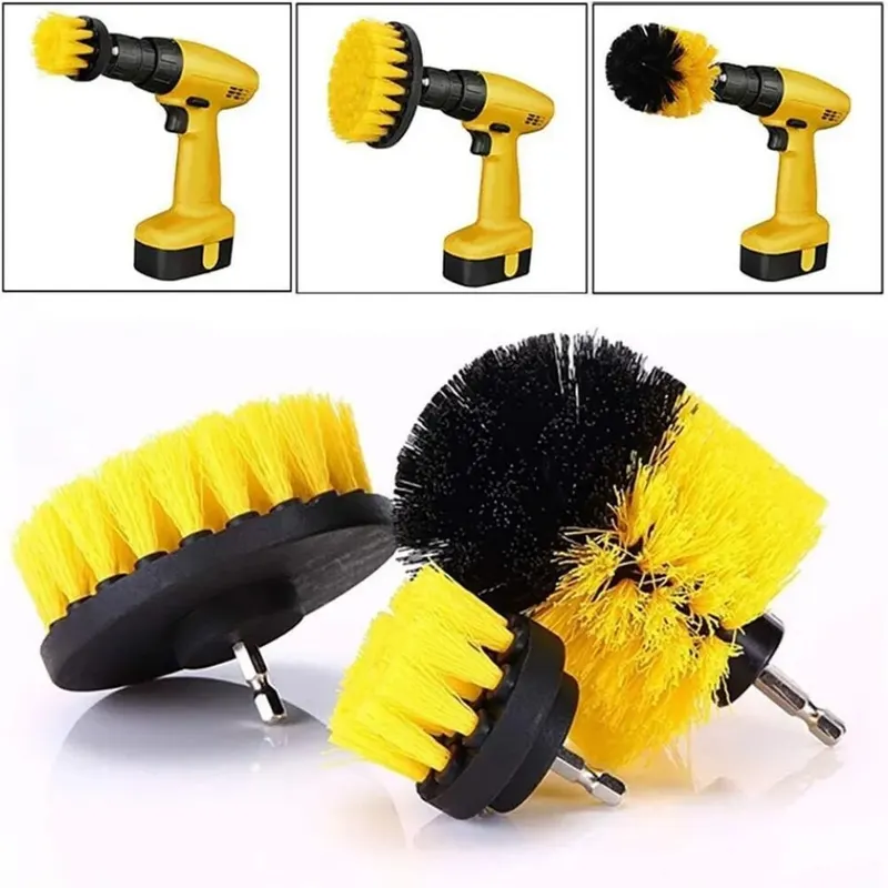 3 Pcs/Set Power Drill Brush Se - đánh giá và giá Home Bathroom Cleaning Kit