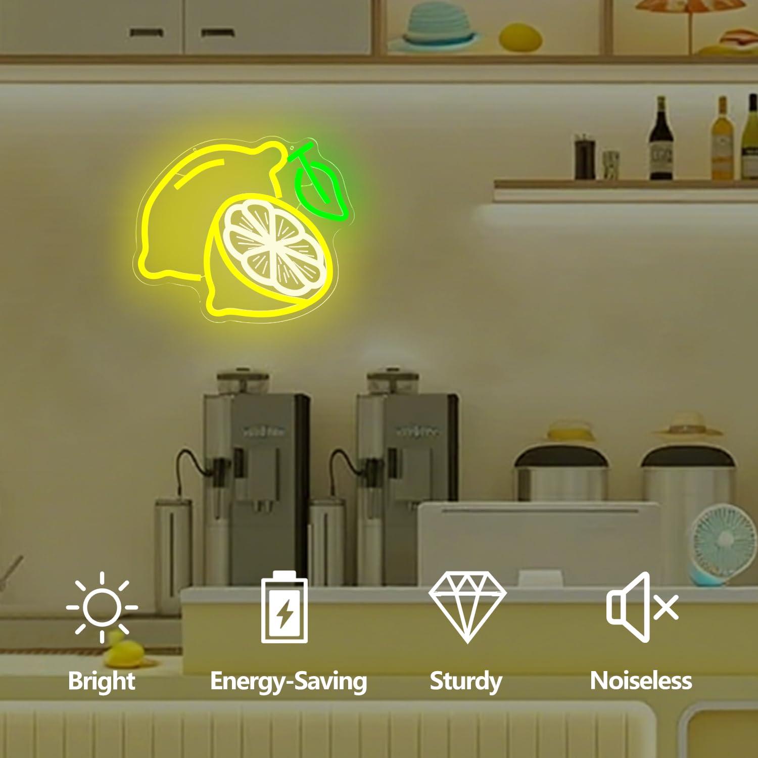 Lemon Neon Sign Dimmable LED L - đánh giá và giá Home And Bathroom