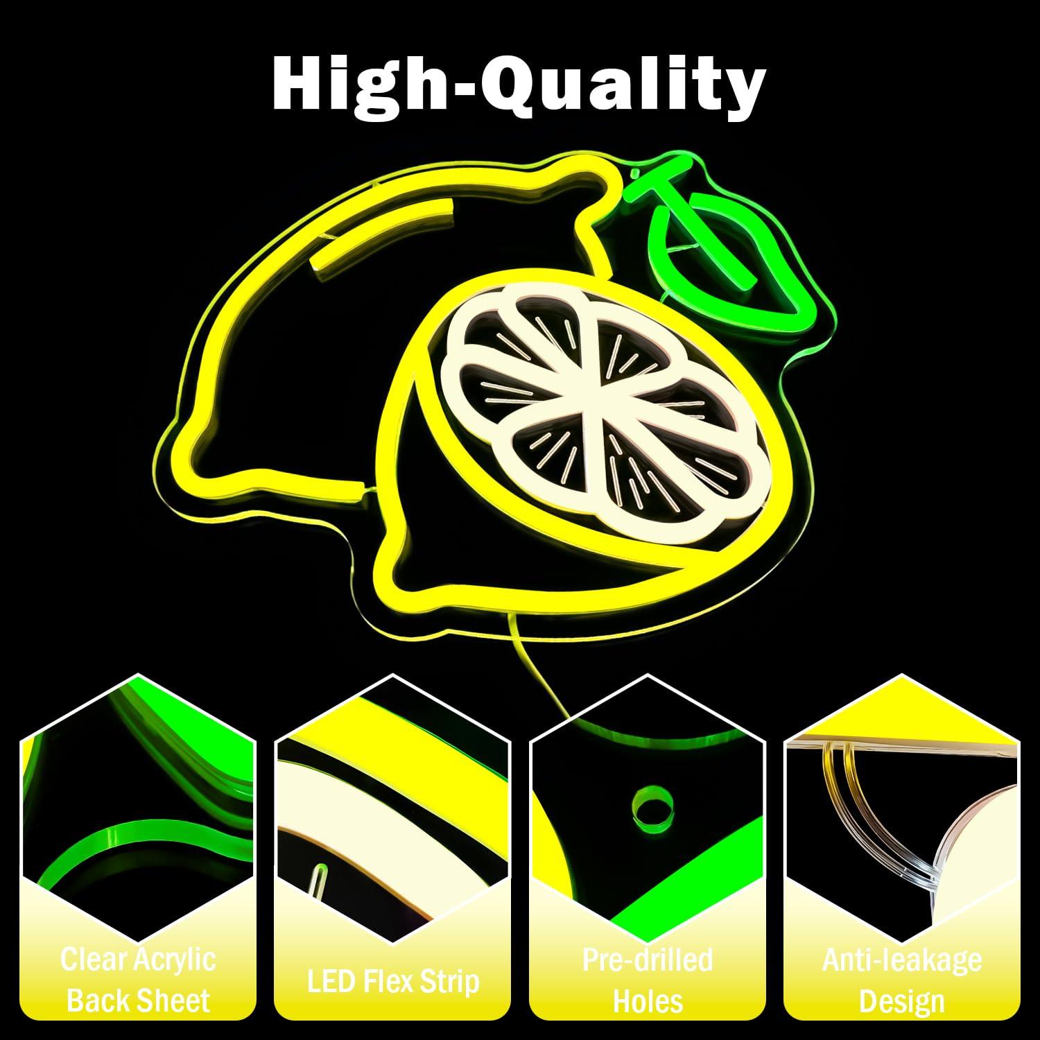 Lemon Neon Sign Dimmable LED L - đánh giá và giá Home And Bathroom