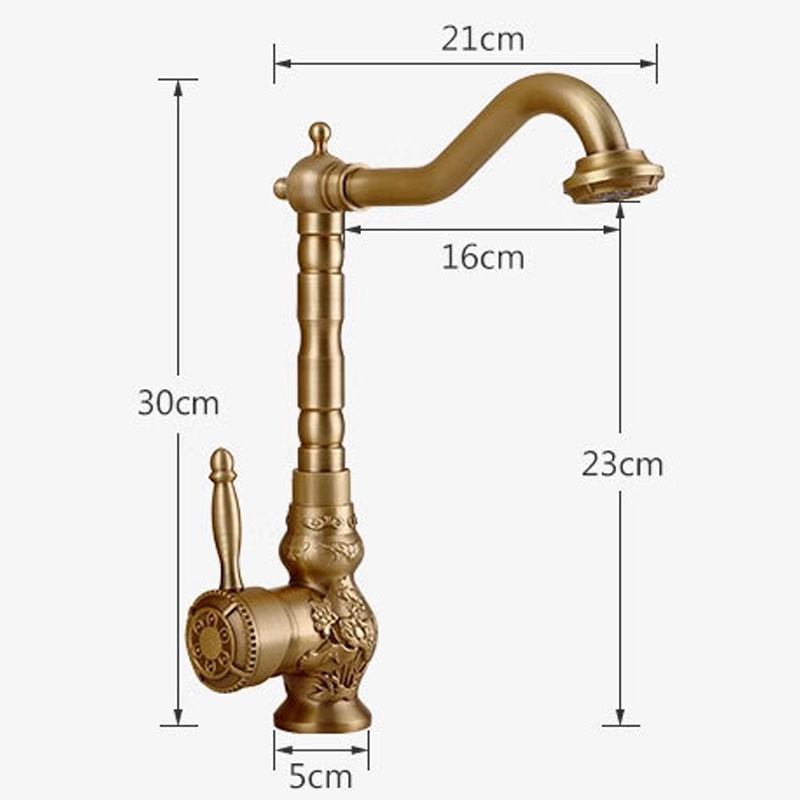 Antique Brass Basin Faucet Sin - đánh giá và giá Basin Mixer Tap