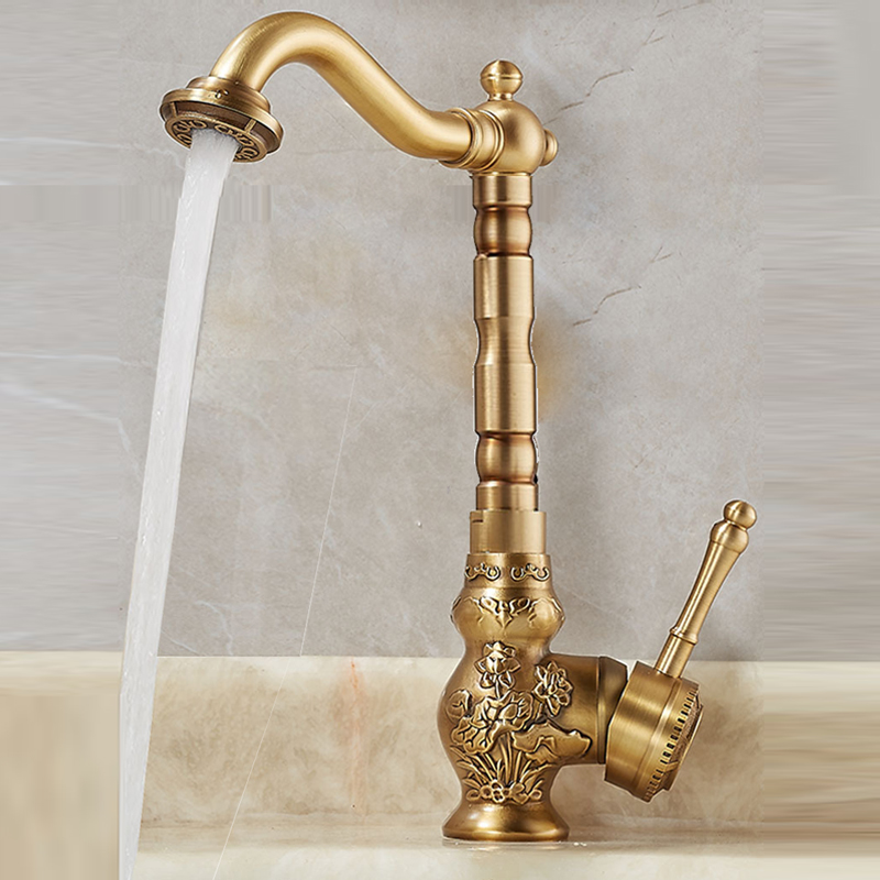 Antique Brass Basin Faucet Sin - đánh giá và giá Basin Mixer Tap