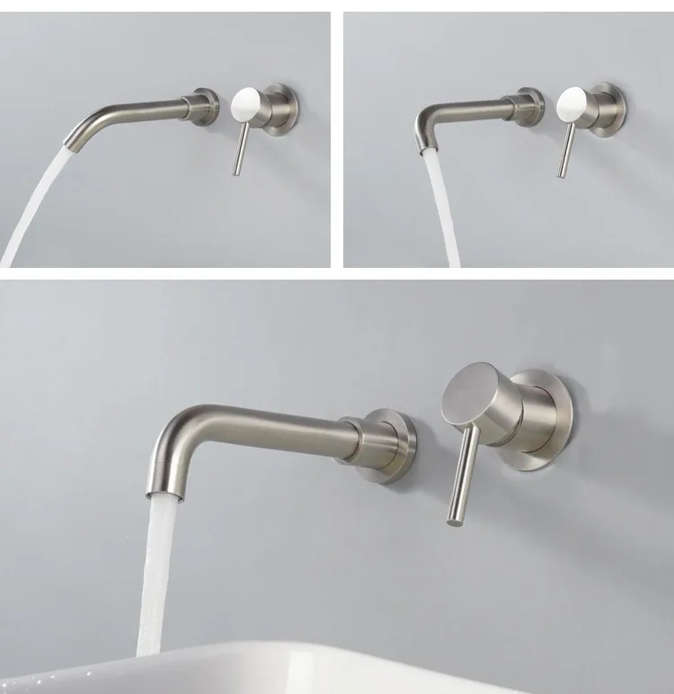 304 stainless steel Brushed ni - đánh giá và giá Basin Mixer Tap
