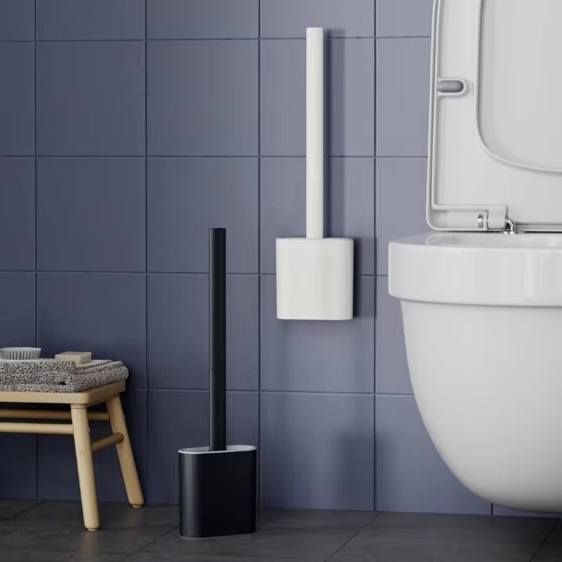 1PC Black Wall Mounted Toilet  - đánh giá và giá Home Bathroom Cleaning Kit