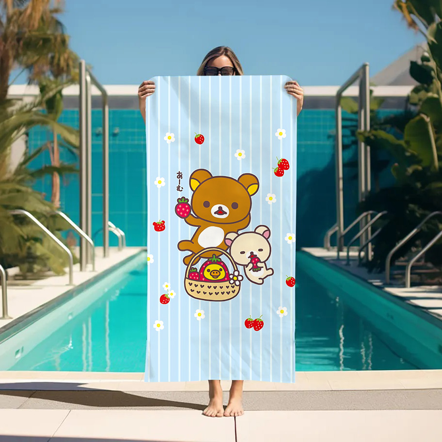 Large Bath Towel Rilakkuma Bea - đánh giá và giá Home Bathroom With Sauna