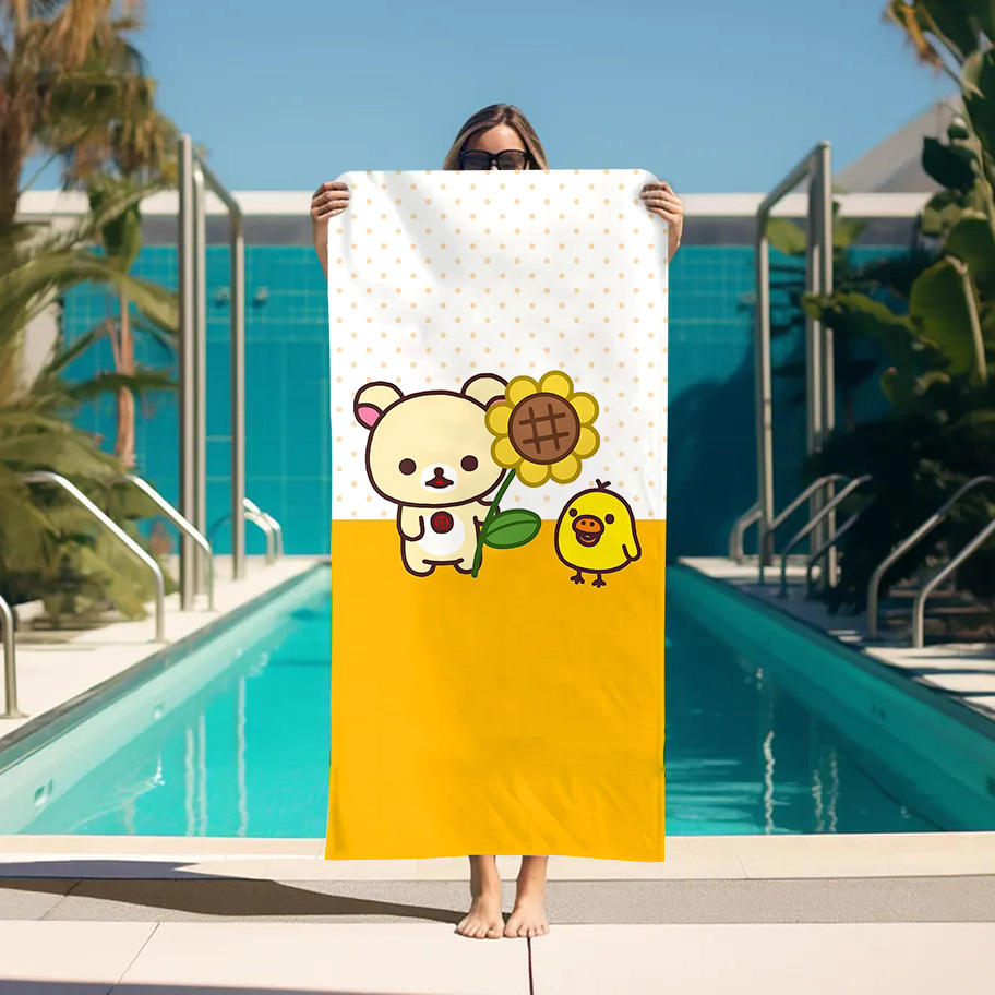 Large Bath Towel Rilakkuma Bea - đánh giá và giá Home Bathroom With Sauna