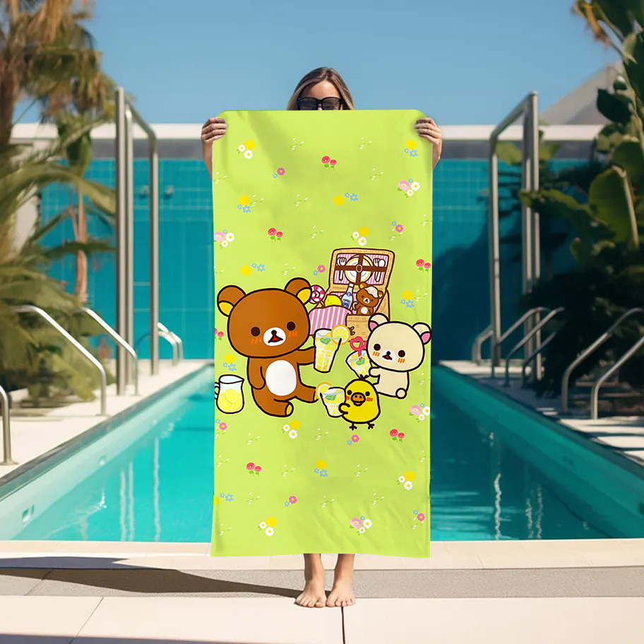 Large Bath Towel Rilakkuma Bea - đánh giá và giá Home Bathroom With Sauna