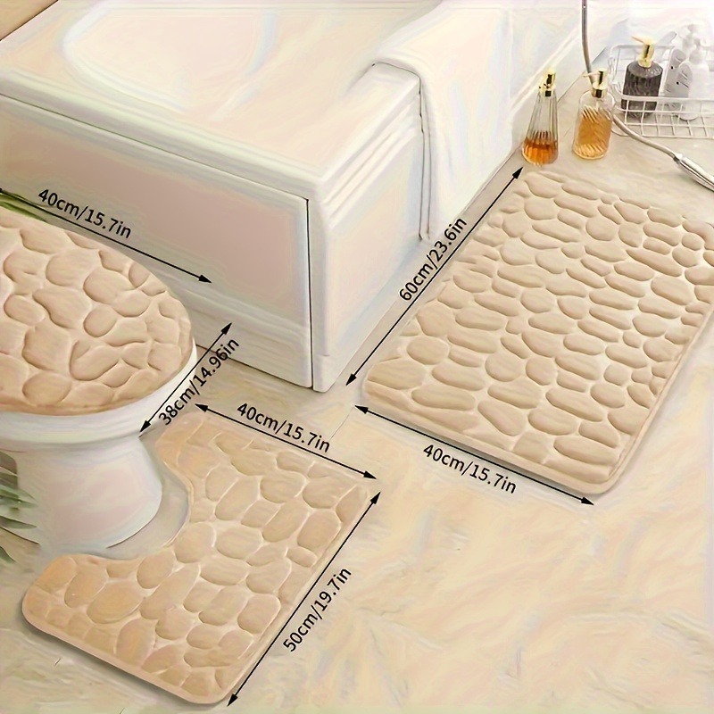 2pcs/set Coral Fleece Bathroom - đánh giá và giá Home Bathroom Cleaning Kit