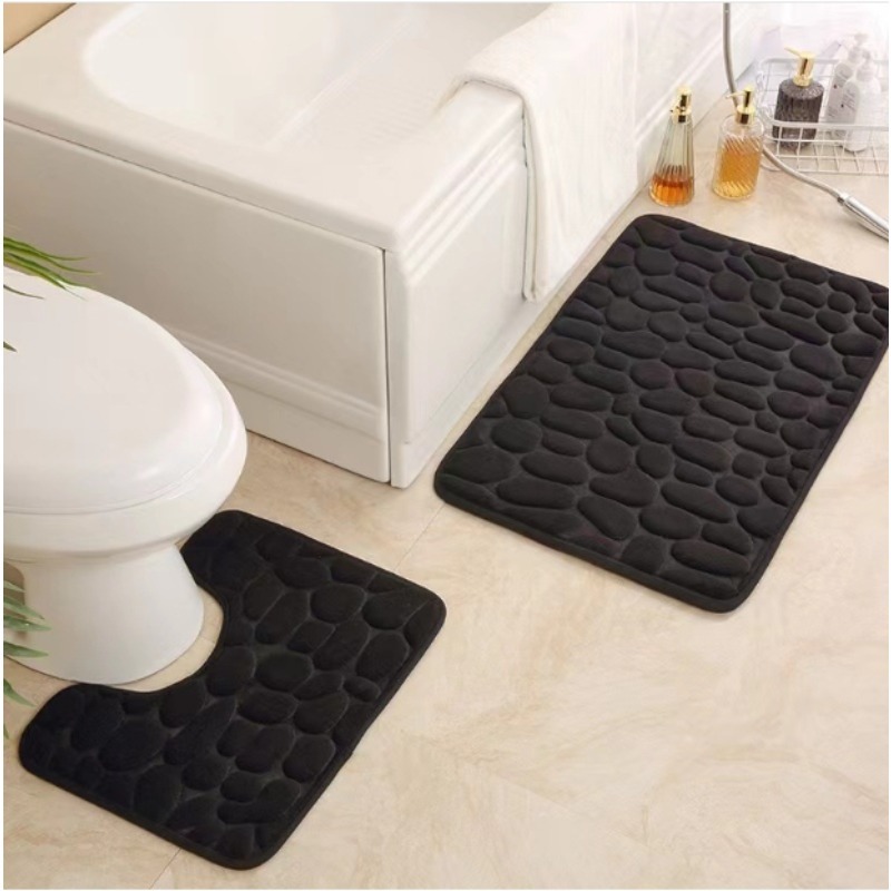 2pcs/set Coral Fleece Bathroom - đánh giá và giá Home Bathroom Cleaning Kit